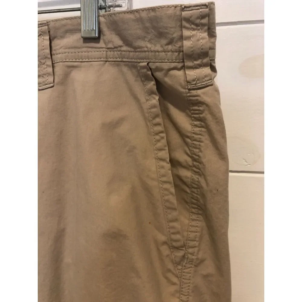 MENS COLUMBIA BEIGE TAN KHAKI 19" CASUAL FLAT FRONT LIGHT WEIGHT WALK SHORTS 38 - Picture 3 of 10